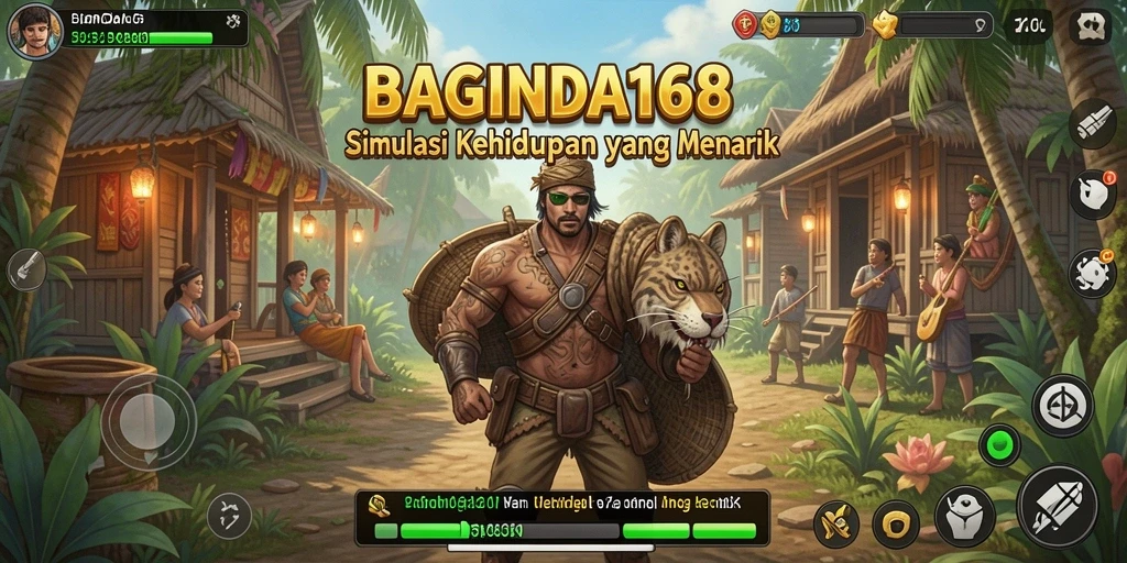 Tampilan gameplay menarik dari BAGINDA168 menunjukkan simulasi kehidupan yang seru.