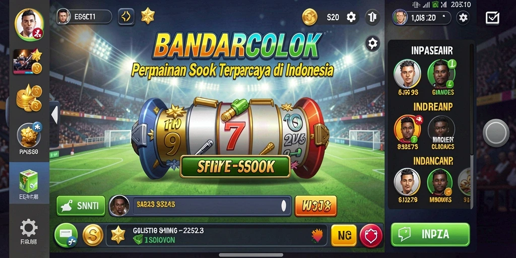 Tampilan menarik dan interaktif dari aplikasi BANDARCOLOK saat bertaruh.