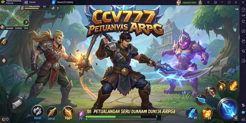 Screenshot menunjukkan aksi pertempuran seru dalam CV777.