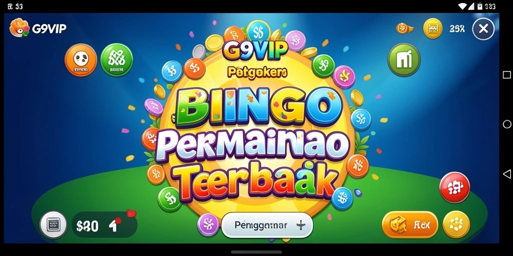 Screenshot G9VIP menampilkan gameplay Bingo yang menarik dan interaktif.