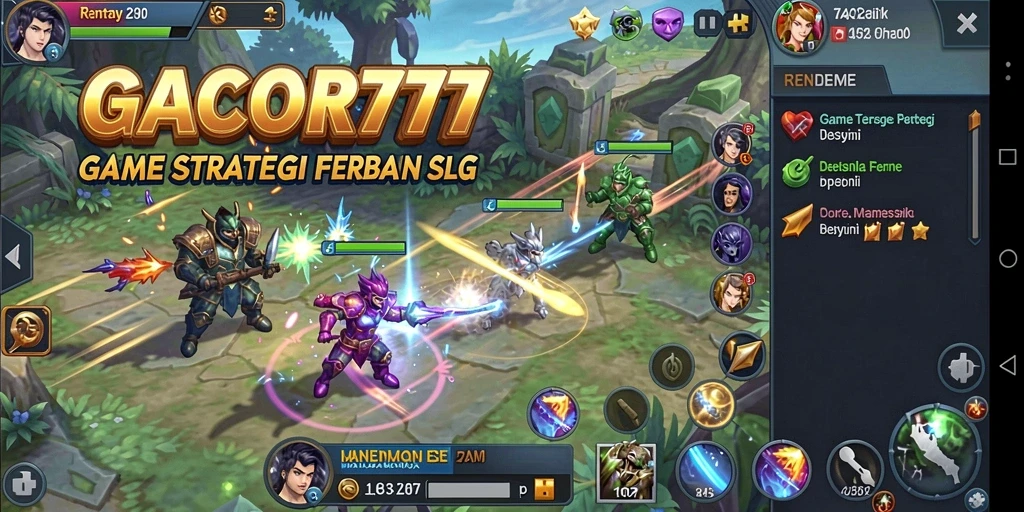 Tampilan gameplay seru di GACOR777 dengan elemen SLG yang menarik.