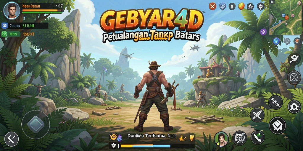 Tampilan gameplay GEBYAR4D yang menarik dan mengesankan.