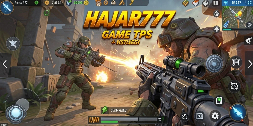 Gameplay seru HAJAR777 dalam aksi TPS yang mendebarkan.