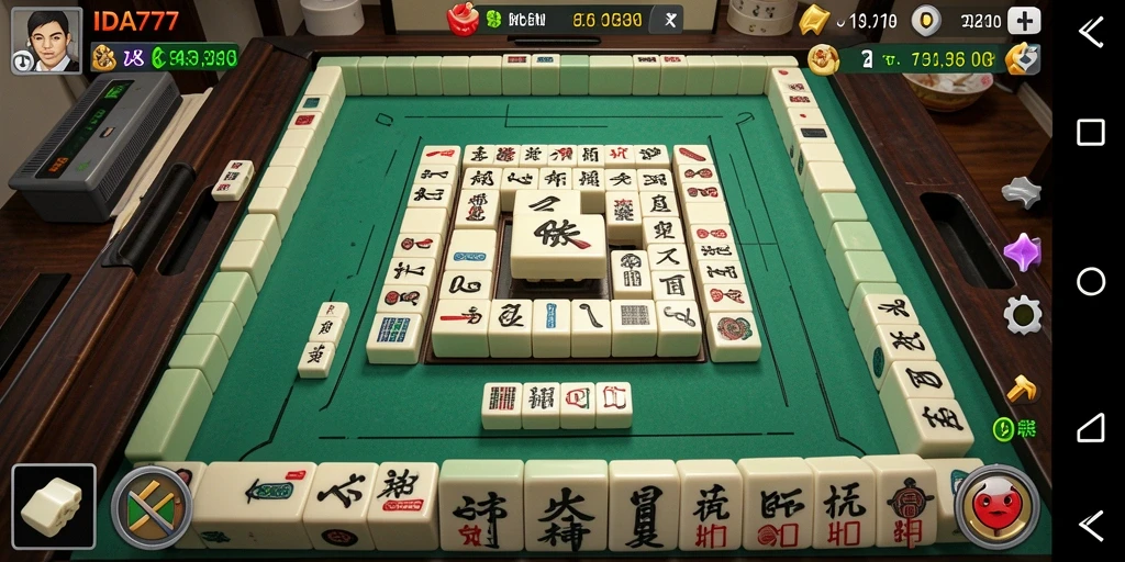 Screenshot gameplay IDA777 yang menampilkan aksi seru permainan Mahjong.