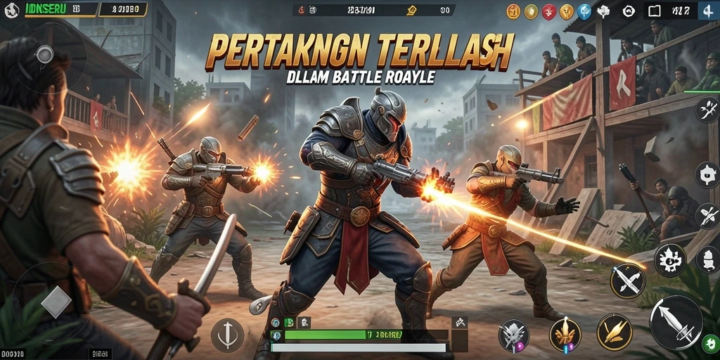 Tampilan gameplay IDNSERU yang mendebarkan dan penuh aksi.