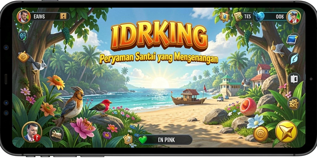 Tangkapan layar menggambarkan gameplay interaktif IDRKING yang mengasyikkan.