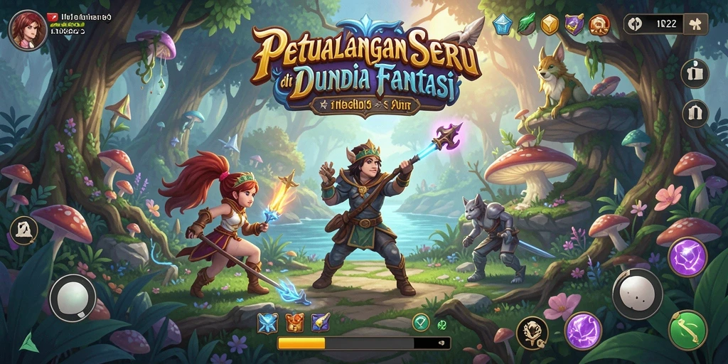 Gameplay seru dan menarik di dalam dunia petualangan IN22.