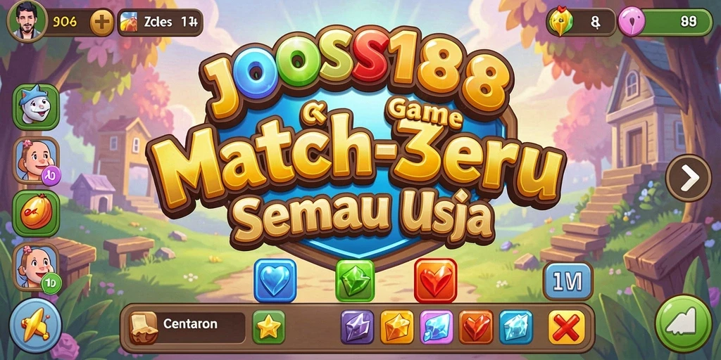 Tampilan menarik dari gameplay JOSS188 Match-3 yang seru.