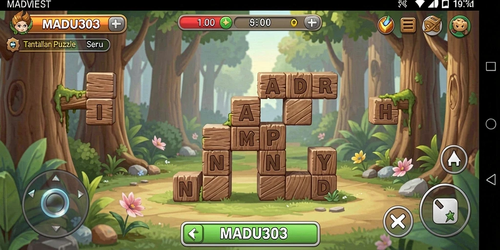 Tampilan gameplay menarik dari MADU303 yang penuh tantangan.