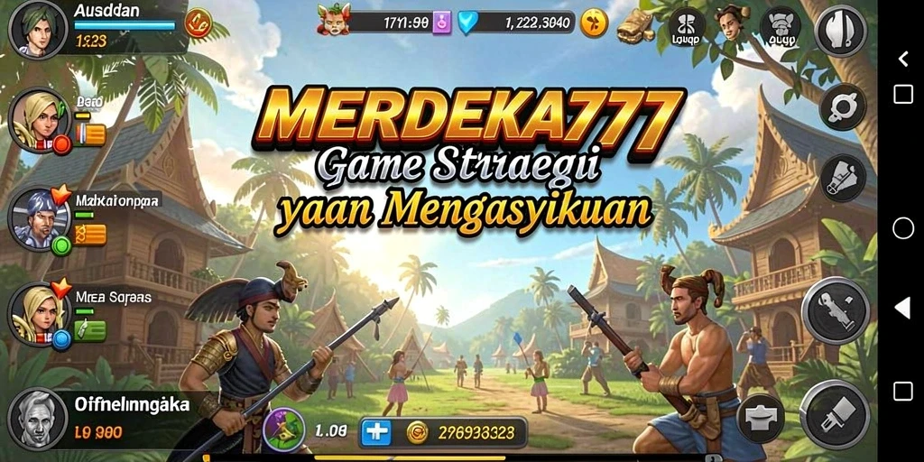 Tampilan gameplay menarik dari MERDEKA777 selama permainan strategi.