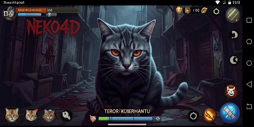 Gameplay mencekam di dunia penuh kucing berhantu.