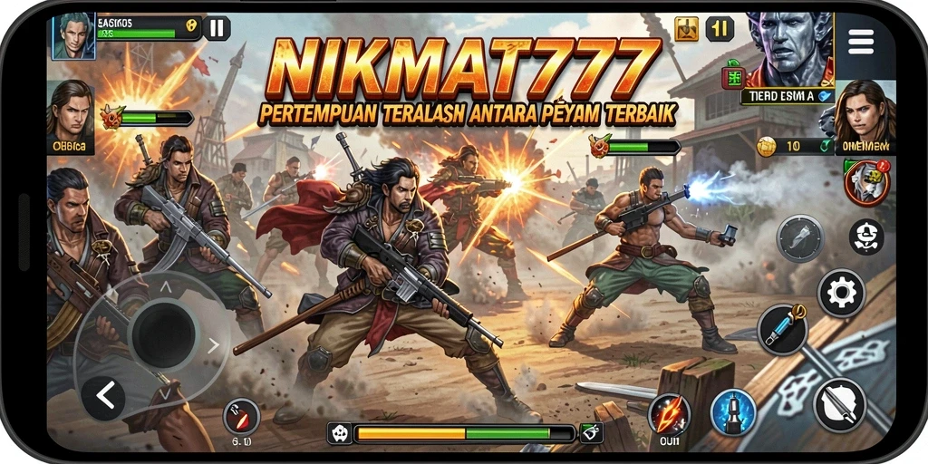 Screenshot menampilkan pertempuran seru di arena NIKMAT777.