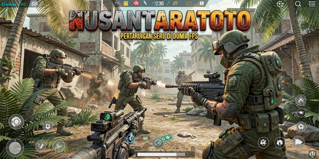 Tampilan gameplay seru dalam NUSANTARATOTO dengan aksi tempur FPS yang mendebarkan.