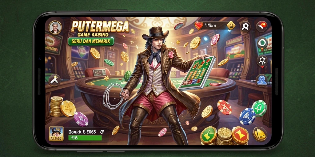 Screenshot gameplay PUTERMEGA dengan tampilan menarik dan interaktif.