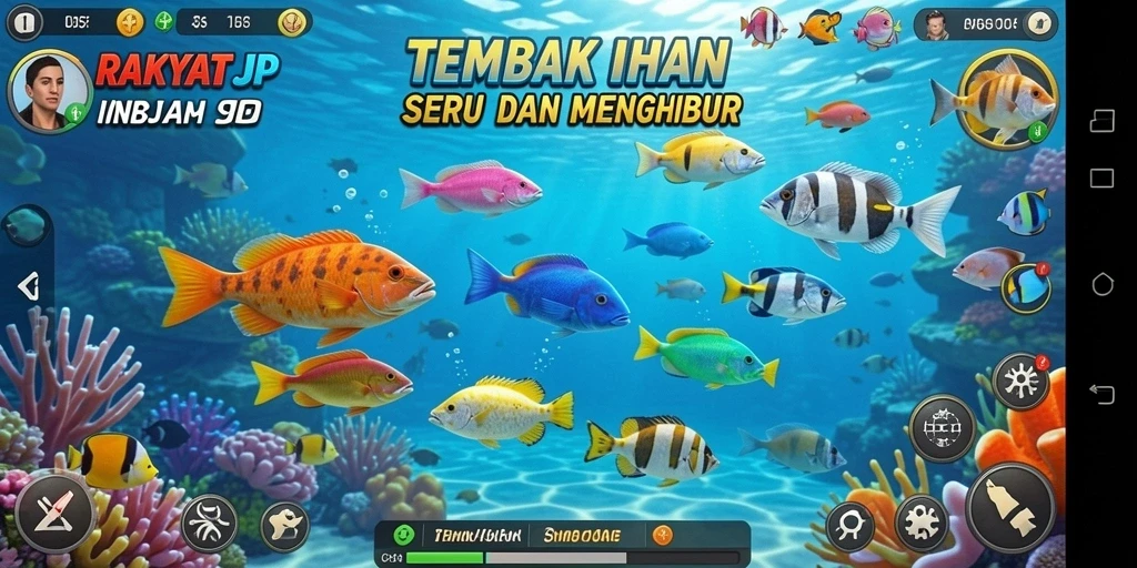 Tangkapan layar RAKYATJP menunjukkan aksi menangkap ikan yang menegangkan.