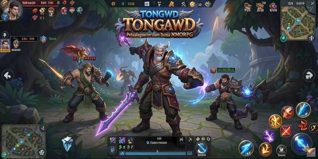 Screenshot gameplay TONGWD menampilkan aksi seru dan petualangan MMORPG.