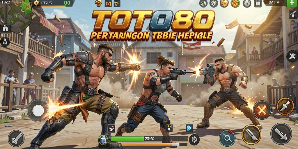 Tangkapan layar TOTO80 menampilkan aksi mendebarkan dalam pertarungan Battle Royale.