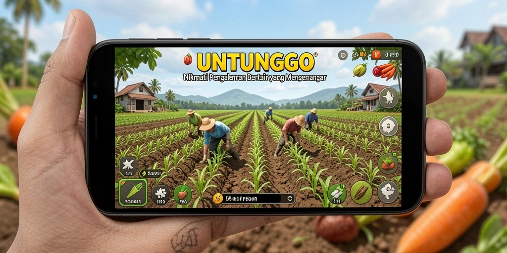 Tampilan gameplay UNTUNGGO yang menarik dan seru.