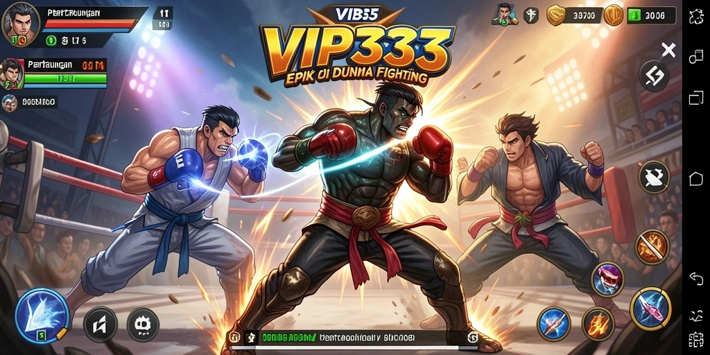 Screenshot gameplay menampilkan duel intens di <strong>VIP333</strong>.