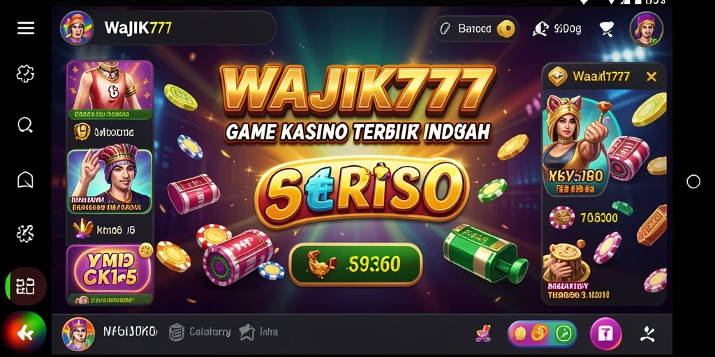 Tampilan gameplay menarik dari WAJIK777 yang menggambarkan suasana Kasino.